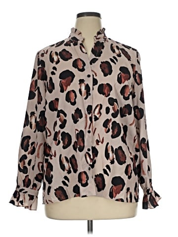 ELOQUII Long Sleeve Blouse (view 1)