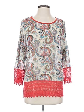 Umgee 3/4 Sleeve Blouse (view 1)