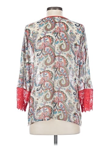 Umgee 3/4 Sleeve Blouse (view 2)