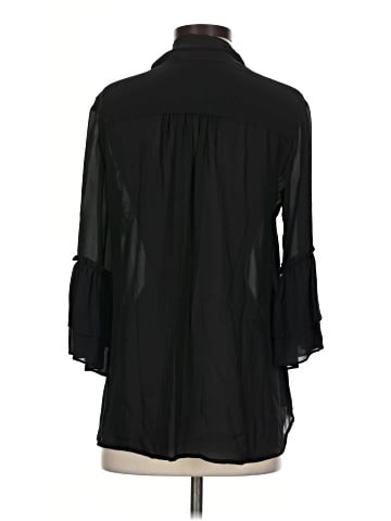 L'Agence 3/4 Sleeve Silk Top (view 2)