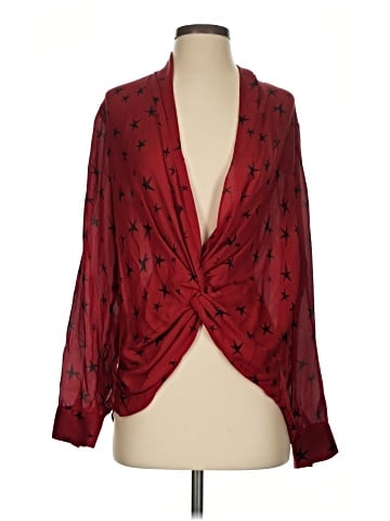 L'Agence 3/4 Sleeve Silk Top (view 1)