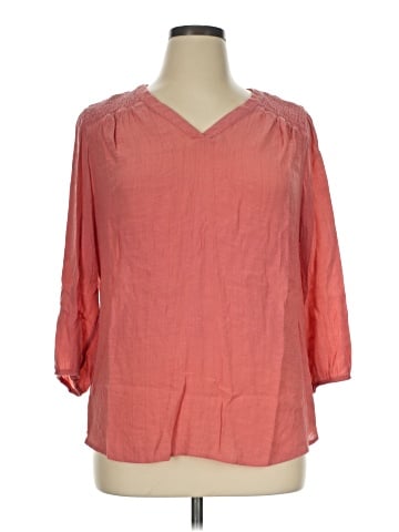Christopher & Banks 3/4 Sleeve Blouse (view 1)