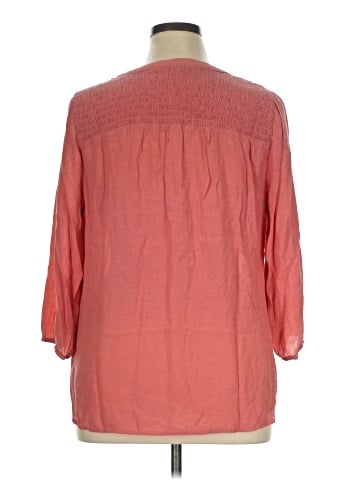 Christopher & Banks 3/4 Sleeve Blouse (view 2)
