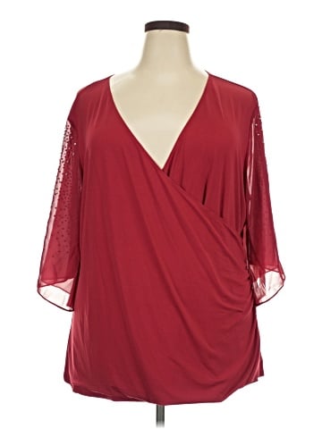Midnight Velvet 3/4 Sleeve Blouse (view 1)