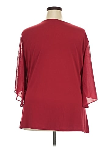 Midnight Velvet 3/4 Sleeve Blouse (view 2)