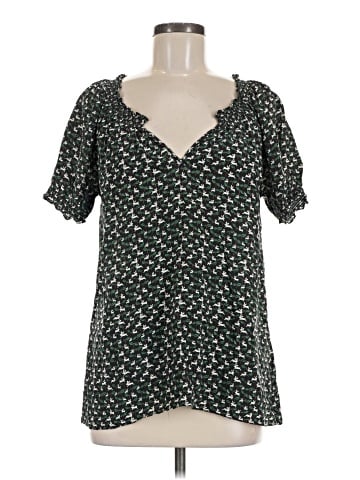 Joie Short Sleeve Silk Top (view 1)