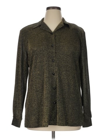 Alfred Dunner Long Sleeve Button-Down Shirt (view 1)