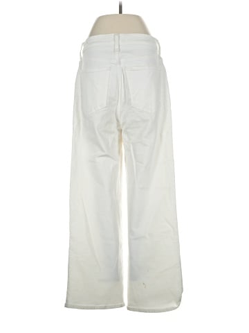 Madewell The Perfect Vintage Wide-Leg Crop Jean in Tile White (view 2)