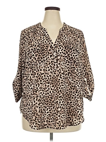 Torrid 3/4 Sleeve T-Shirt (view 1)