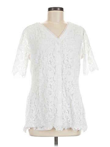 Isaac Mizrahi LIVE! Short Sleeve Blouse (view 1)