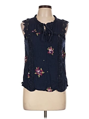Pale Sky Sleeveless Blouse (view 1)