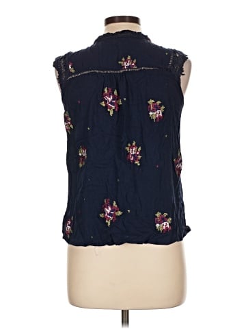 Pale Sky Sleeveless Blouse (view 2)