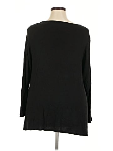 Joan Vass 3/4 Sleeve T-Shirt (view 2)