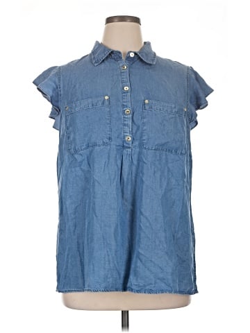 Jones New York Signature Sleeveless Button-Down Shirt (view 1)