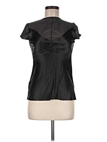 Calvin Klein Short Sleeve Silk Top (view 1)
