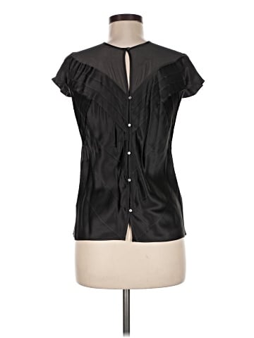 Calvin Klein Short Sleeve Silk Top (view 2)