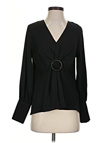 Topshop Long Sleeve Blouse (view 1)