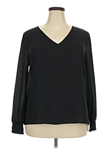 Worthington Long Sleeve Blouse (view 1)