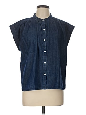 Ann Taylor LOFT Sleeveless Button-Down Shirt (view 1)