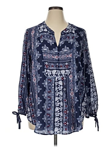 Liz Claiborne Long Sleeve Blouse (view 1)