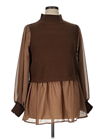 ELOQUII Turtleneck Sweater (view 1)
