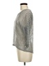Bobeau Metallic Silver Pullover Sweater Size M - photo 5