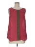 Halogen 100% Polyester Red Sleeveless Blouse Size M - photo 1