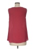 Halogen 100% Polyester Red Sleeveless Blouse Size M - photo 2