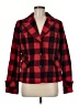 Relativity 100% Polyester Plaid Red Jacket Size M - photo 1