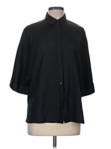 Joseph 3/4 Sleeve Silk Top (view 1)