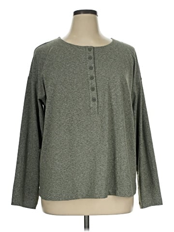 J.Jill Long Sleeve Henley (view 1)