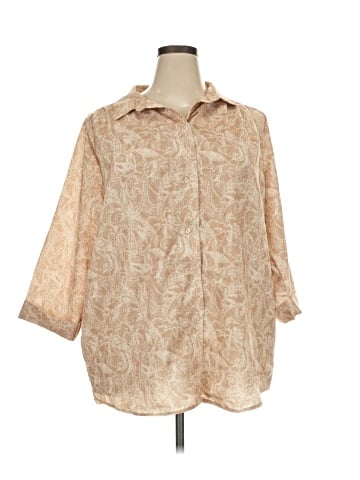 Woman Within 3/4 Sleeve Blouse (view 1)