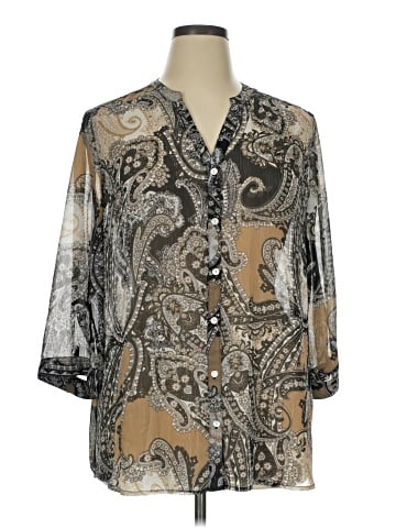 Easywear by Chico's 3/4 Sleeve Blouse (view 1)
