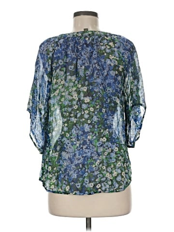 Fei 3/4 Sleeve Silk Top (view 2)