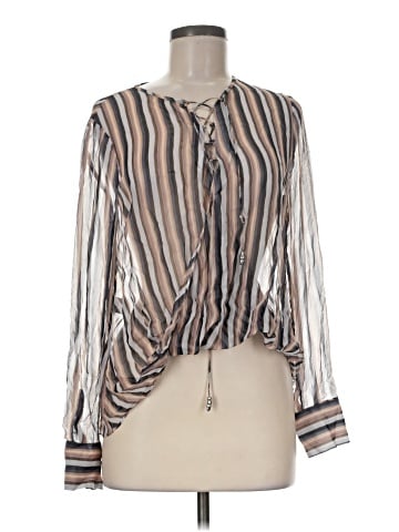 Derek Lam 10 Crosby Long Sleeve Silk Top (view 1)