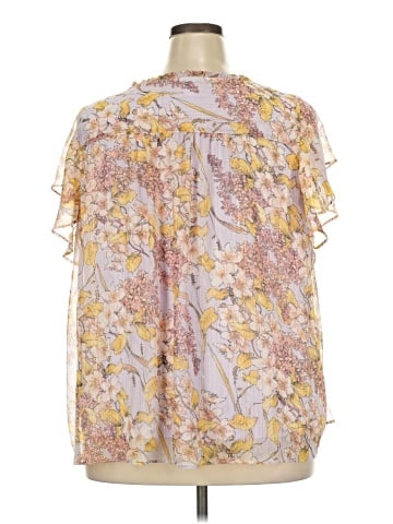 LC Lauren Conrad Short Sleeve Blouse (view 2)