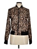 City Streets 100% Polyester Animal Print Brown Jacket Size M - photo 1