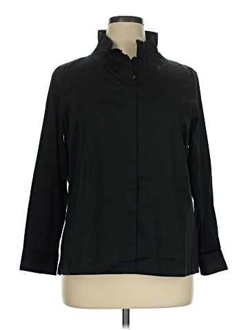Soft Surroundings 3/4 Sleeve Button-Down Shirt (view 1)