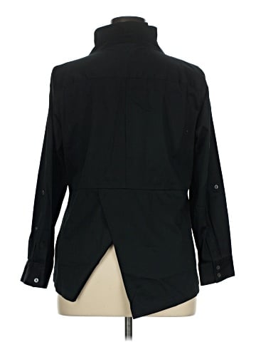 Soft Surroundings 3/4 Sleeve Button-Down Shirt (view 2)