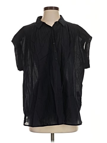 Nili Lotan Short Sleeve Button-Down Shirt (view 1)