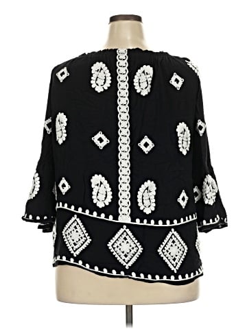 Cato 3/4 Sleeve Blouse (view 2)
