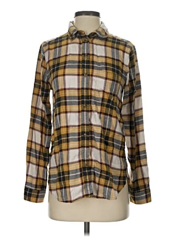 American Eagle Outfitters Long Sleeve Button-Down Shirt (view 1)