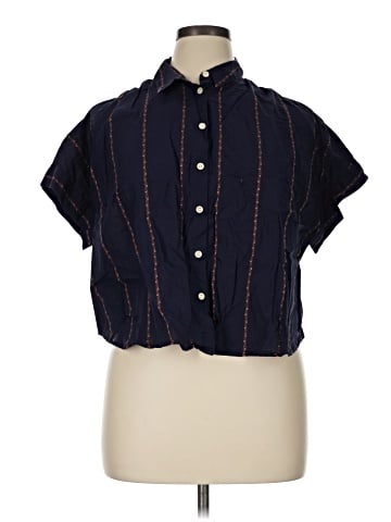 Madewell Hilltop Shirt in Jacquard Stripe (view 1)