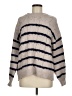 LC Lauren Conrad 100% Polyester Stripes Gray Pullover Sweater Size M - photo 1