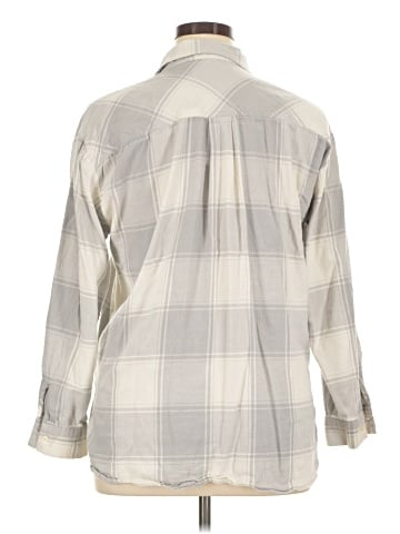 Ann Taylor LOFT 3/4 Sleeve Button-Down Shirt (view 2)