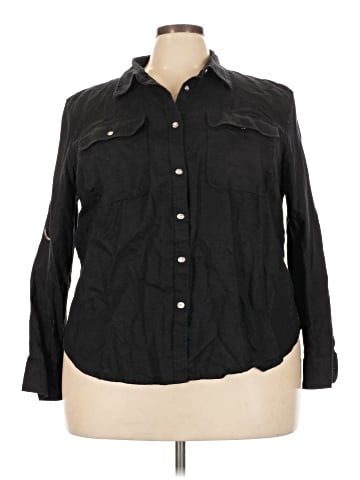Lauren by Ralph Lauren Long Sleeve Button-Down Shirt (view 1)