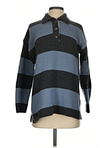 Madewell Rugby Stripe Polo Sweater (view 1)