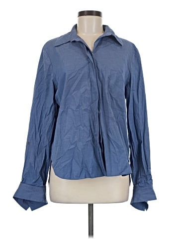 WAYF Long Sleeve Button-Down Shirt (view 1)