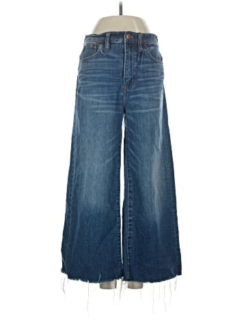 Madewell Wide-Leg Crop Jeans in Frida Wash (view 1)