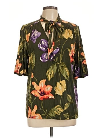 Lauren by Ralph Lauren Short Sleeve Blouse (view 1)